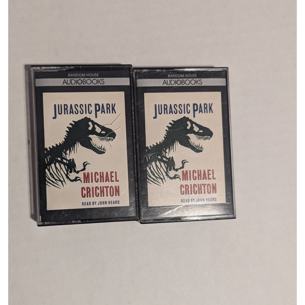 Jurassic Park‎ by Michael Crichton (1990, Audio Cassette) Read By John Heard